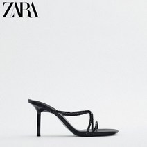 자라 ZARA 여름 신상품 여성화 블랙펄 샌들 3802010 040