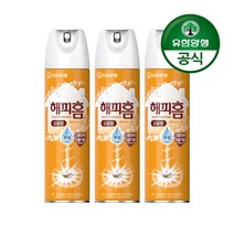 유한양행 [본사직영] 해피홈 에어로솔 유성 500mL 감귤향x3개, 1개