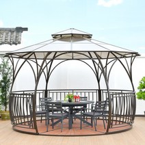 RJ056 정자용 실외 케노피 텐트/까페텐트/그늘막천막/대형천막/예쁜천막/캐노피천막, 3.6M(바닥 미포함)