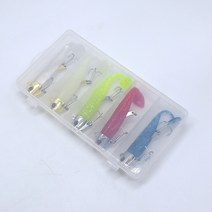 지그 쉐드웜 루어 소프트베이프 농어 광어 낚시, 믹스