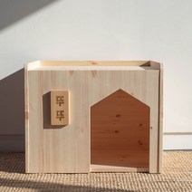 피토니아 레드파인 원목 반려동물 하우스, 문패 추가