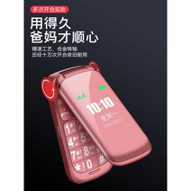 Duowei N8 플립 폰 노인 대형 화면 큰 문자 휴대 전화, 상세 페이지 참고, 로즈 골드 모바일 4G 공식 규격 256MB