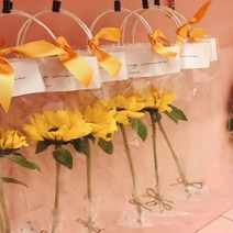 한송이 꽃포장지 비닐 돌잔치포장지 쿠키포장지 토스트 마들렌