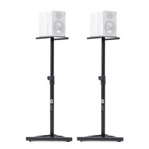 아이엠아이 모니터스피커스탠드 1조(2개입) 660mm-1150mm, 블랙