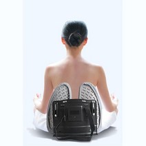 건강한 허리를 위한 유선형 디자인 등받이 쿠션 일체형방석, 핑크