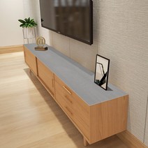 캐비닛 직사각형 레트로 거실장 방수 가죽 매트 깔개 다이 긴 협탁 테이블 티비 티비장 tv, 40x200cm, 짙은 회색