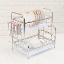 IMU206447올인원 2단 식기건조대(48cm) 주방 물빠짐 그릇건조