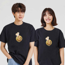 오너클랜 도지코인시바견강아지4 반팔티 오버핏