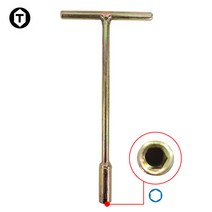 국산 태양 T자형 핸들소켓 복스 육각렌치 자동차정비 DIY시공 전장180mm, 12mm
