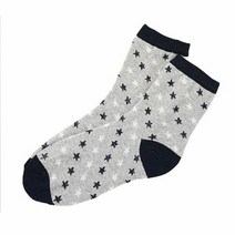 패션양말 남성용양말 남성양말중목 남자 별모양 회색5족