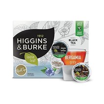 Higgins & Burke Bergamia Grey 루스 리프 홍차 큐리그 K컵 브루어 호환 포드 24개
