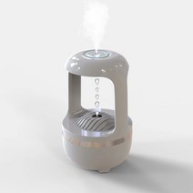헤몬 물멍 미니가습기 휴대용 사무실 책상 usb 가습기 500ml, 화이트