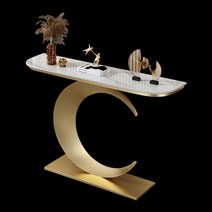 거실콘솔 복도 현관 미니 콘솔 원목 화이트 벽난로 엔틱 인테리어 장식장 수납장 북유럽 럭셔리 광택 슬레이트 반원형 캐비닛, 120cm-A1