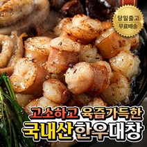 [행사가] 국내산 한우 대창 구이 육즙가득 소스포함, 600g, 1개