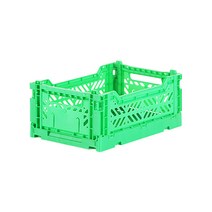 아이카사 폴딩박스 S light green 라이트그린 수납박스 수납바구니 수납함 정리함