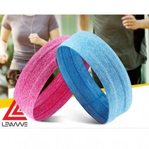 런웨이브 논슬립 이중 실리콘 쿨헤어밴드 스포츠밴드