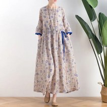 BestStar 린넨 랩스타일 여성 여름 원피스 중년여성 빅사이즈