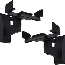 WALI Dual Side Clamping Bookshelf Speaker Wall Mounting Bracket for Large Surrounding Sound Speakers, 1
