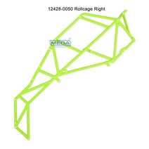 WLtoys RC 자동차 예비 부품 12428-0050 롤 케이지 오른쪽 완료 쉘 프레임 어셈블리, 02 0050