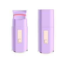 Aura 3단계 조절 스마트 속눈썹 고데기 충전식 휴대용 히팅뷰러, 자색