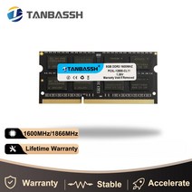 TANBASSH-노트북 메모리 램 4GB 8GB DDR3 1600MHz 1333MHz 1.35v 1.5v Sodimm, [01] 4GB 1333 1.35v, 01 4GB 1333 1.35v
