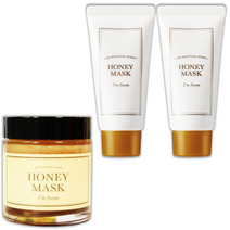 아임프롬 허니 마스크 2+1개 올리브영 바르는팩 워시오프팩 안 씻는 팩, 허니 마스크 120g x 1 + 30g x 2