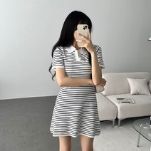 단가라미니원피스 마린룩원피스