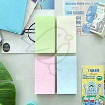 새임 재생지 스티키노트 100매 노랑 칼라스티커 접착스티커 중요행사메모스티커