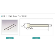 금형밀핀/SKD61종 밀핀/금형핀 1.0파이~1.5파이, 1.0, 200