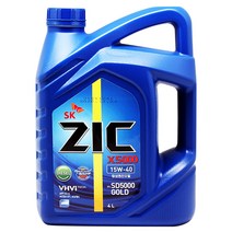 SK-ZIC 디젤 합성 엔진오일 X5000 15W 40_(1EA), 개, 없음