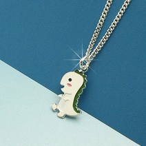 [쿨젬]925정품실버 미아방지 공룡티라노 목걸이