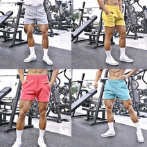 피지크히어로 트렌디 도톰한 코튼 면 무지 스쿼트 헬스 반바지 크롭 팬츠 5종