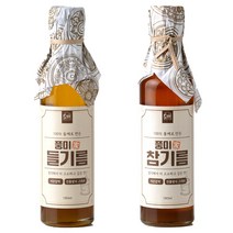 풍미가 저온압착 참기름 + 들기름 세트, 참기름180ml+들기름180ml
