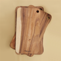 수아르 원목 나무 도마 손잡이 양면 플레이팅 향균 도마, 네오홈즈 시그니쳐 핸들 스퀘어 도마 (소)