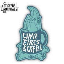 스티커 CAMP FIRES & COFFEE 0283-LSTK