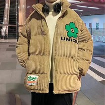 세계일주 커플면 패딩 재킷 코트 코듀로이 패딩 따뜻한 느슨한