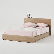 한샘 포엠 호텔침대 Q 퀸/ K 킹(색상2종 매트별도), 내추럴오크(A)