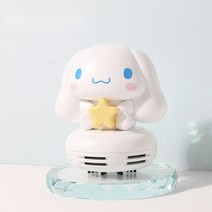 산리오 시나모롤 탁상 청소기 먼지 찌꺼기 편리한 청소, 계피 개 탁상용 진공 청소기