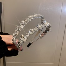 포인트 머리띠 헤어밴드 큐빅 셀럽 파티 드레스 원피스 공연 연초 연말 행사 티아라 왕관 생일 놀이공원