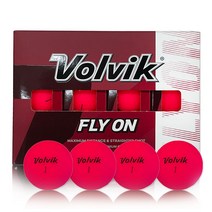 볼빅 플라이온 2피스 골프공 12개입 레드, 1개