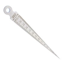 업그레이드 테이퍼 게이지 테이퍼 홀 게이지 0-15mm 스테인리스 스틸 테이퍼 용접 게이지 인치 인치 및 갭 홀 측정기의 메트릭 필러, 한개옵션0