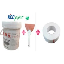 KCC초속경 고강도 균열및 크랙 보수 몰탈재(5KG 18KG)+작업도구(옥상및 외벽보수재), 초속경 몰탈5KG+D헤라