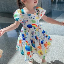 화사한 여자아이 프릴 발랄한 원피스 데일리원피스