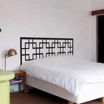 침대헤드보드 현대 헤드 보드 벽 데칼 마스터 커플 침실 비닐 아트 이동식 장식 디어 4 크기, 52x135cm, 자주색
