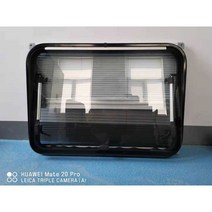 카라반 창문 교체용 강화유리 망사 둥근 모서리, 06 1100X550 외삽 창