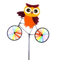 자전거타는갈색부엉이 바람개비 마당꾸미기 야외정원 유치원 전시장 옥상