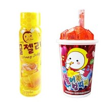 짜먹는 꿀젤리 벌꿀맛 12개+불어라 컵피리 콜라향 12, 상세페이지 참조, 상세페이지 참조