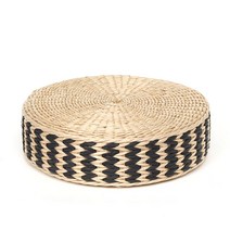 데이리빙 홈센스 라탄 쿠션 방석 통기 천연 원형 40X10 블랙 라탄받침대 등나무가구