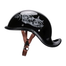 MEKAPEN 오토바이 스냅백 헬멧 할리데이비슨헬멧 스쿠터 반모 빈티지 바가지 핼맷 킥보드헬멧 카본 헬멧, E