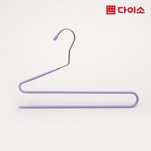 [다이소]PVC2단바지걸이(S형)-1016345, 1개